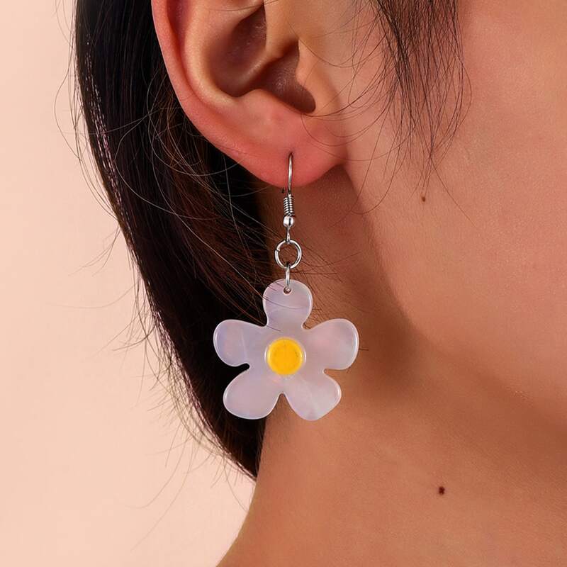 

Floral Charm Earrings, Multicolor