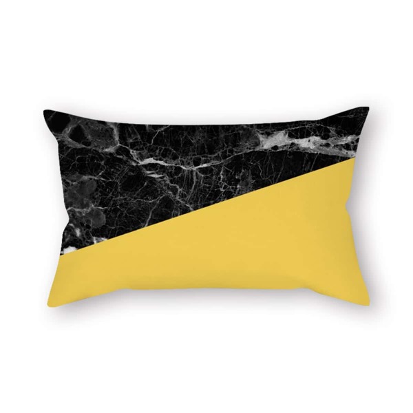 

Color Block Lumbar Pillow Cover Without Filler, Multicolor