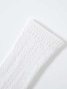 嬰兒蝴蝶結裝飾襪子 - 白色 - 查看 5