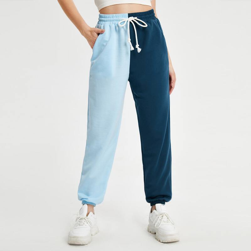 

Colorblock Drawstring Sweatpants, Multicolor