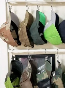 Bộ 4 Móc Treo Kẹp Chống Trượt, Kẹp Quần Áo Bằng Sắt Gia Dụng - Bạc - Xem 3