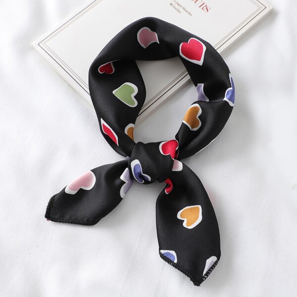 

Heart Print Bandana, Multicolor