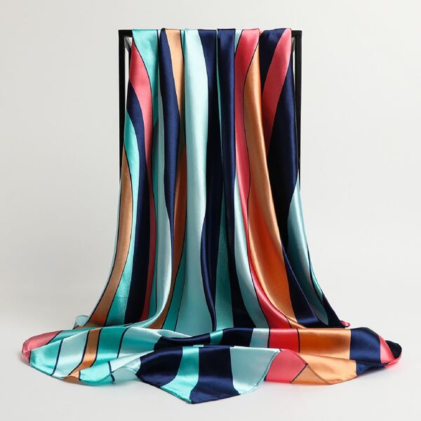 

Color Block Striped Bandana, Multicolor