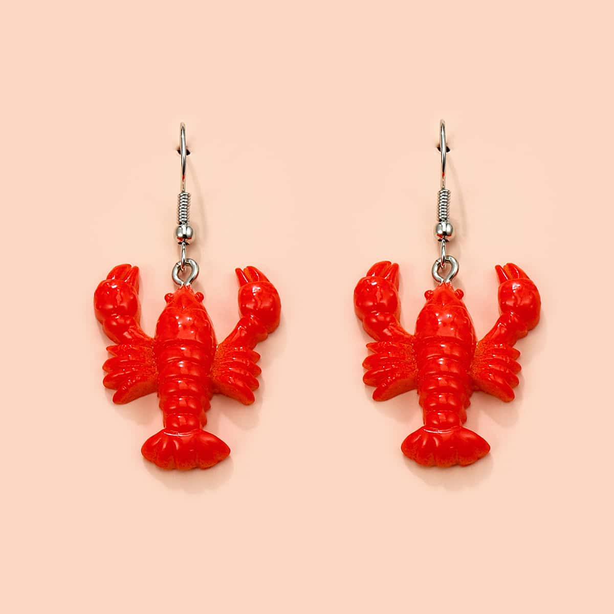 

Simulation Food Charm Earrings, Red