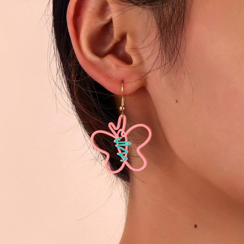 

Butterfly Charm Earrings, Multicolor