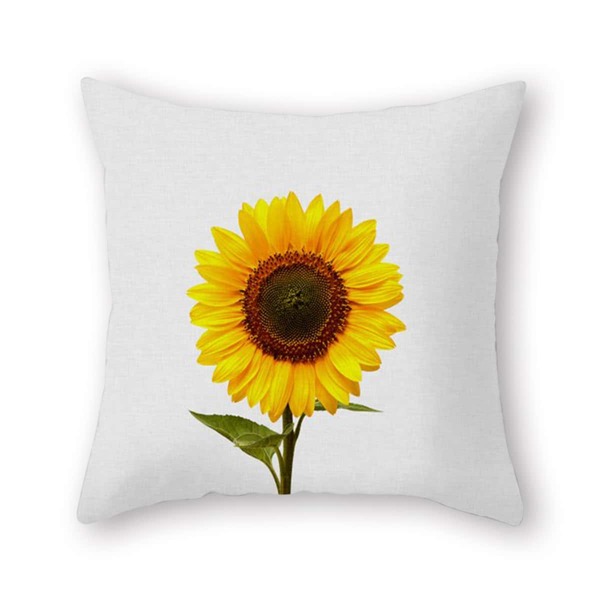 

Sunflower Pattern Cushion Cover Without Filler, Multicolor