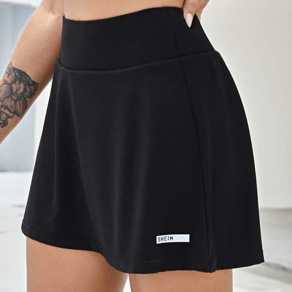 

Quick-Drying High Stretch Sports Skirt, Black