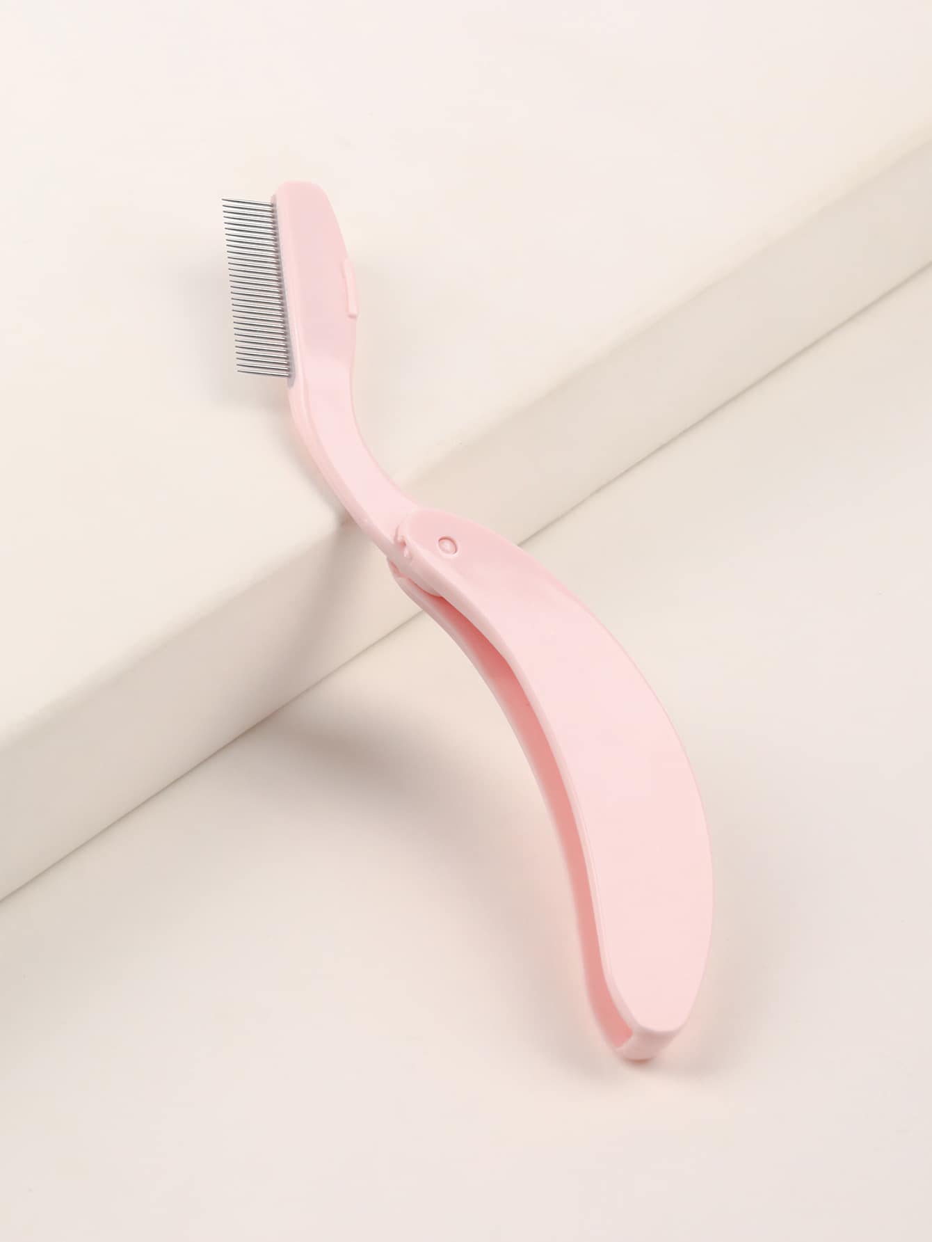 CUT it Lược chải lông mày gấp, Lược chải lông mày Răng kim loại, Lược tách lông mi, Bàn chải và lược chải lông mi, Công cụ chuyên nghiệp để xác định lông mi & lông mày, Công cụ tách lông mi Mascara Lash Comb With Metal Răng, Màu hồng - Màu Hồng baby - Xem 2