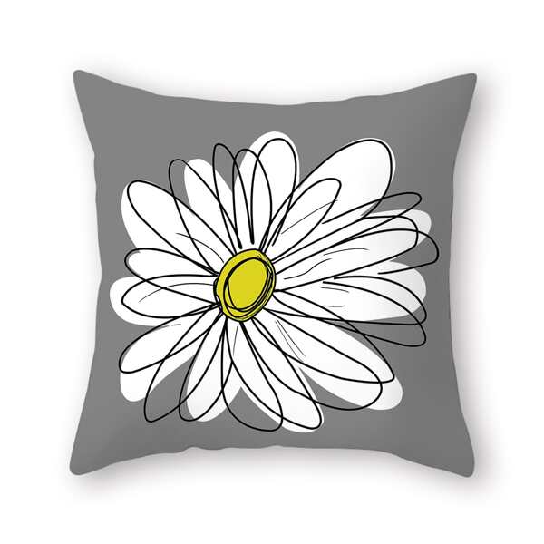 

Flower Print Cushion Cover Without Filler, Multicolor