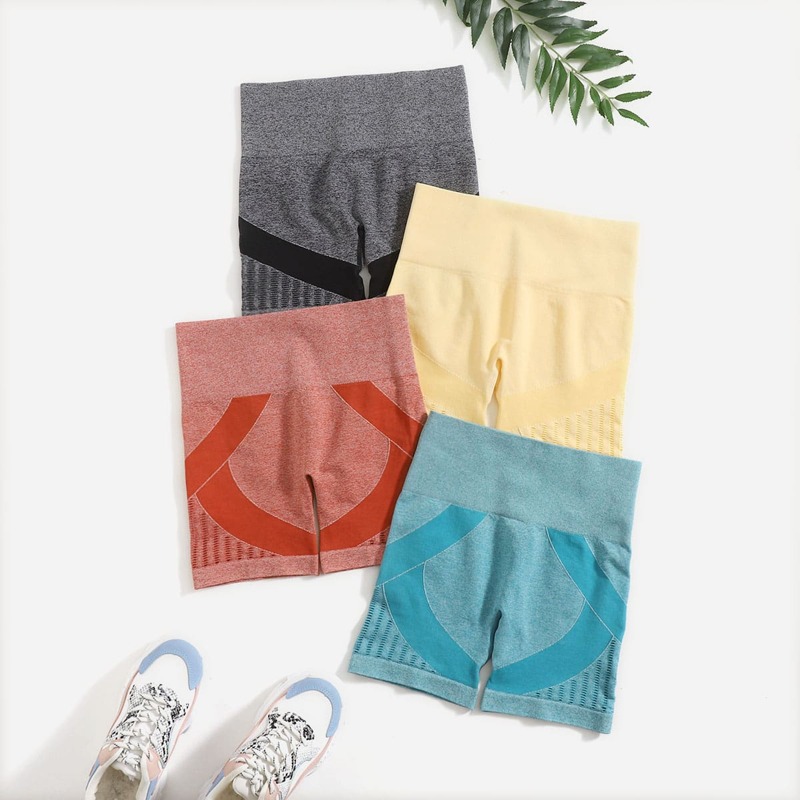 

4Pack Wide Waistband Sports Shorts, Multicolor