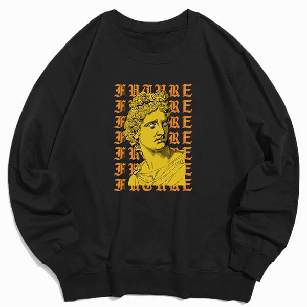 

Guys Letter Graphic Sweatshirt, Black