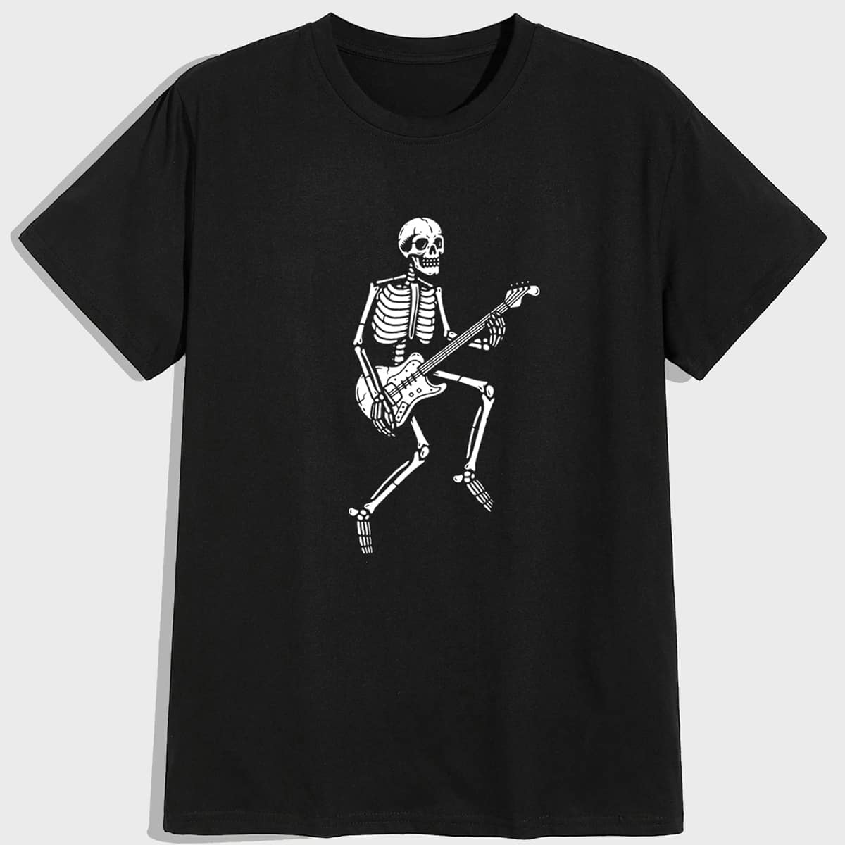 

Guys Skeleton Print Tee, Black
