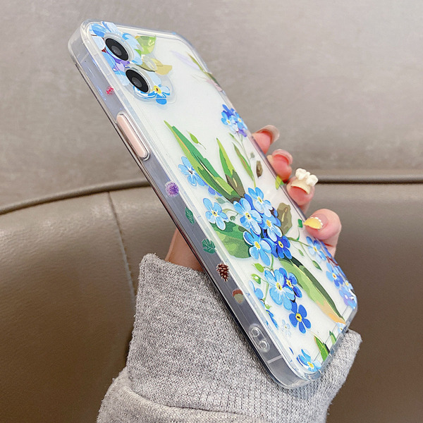 

Flower Print Phone Case, Clear