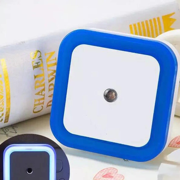 

1pc Square Sensor Night Light, White