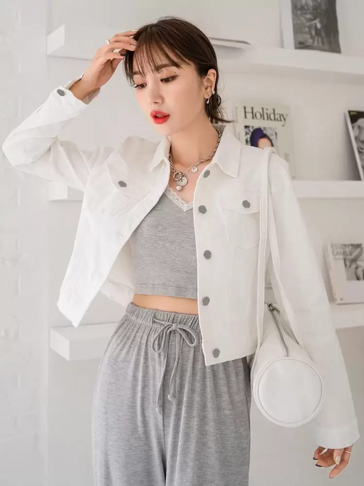 DAZY デニムジャケット ポケット付き | SHEIN JAPAN