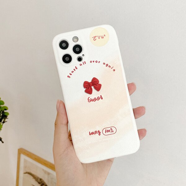 

Bow Decor Phone Case, Multicolor