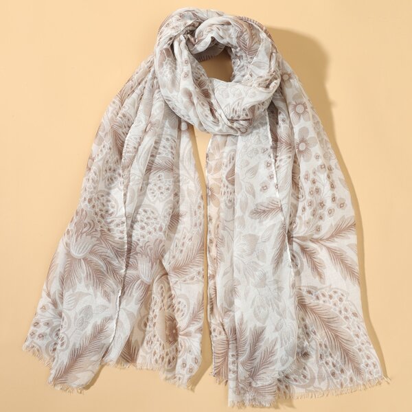 

Floral Print Scarf, Multicolor