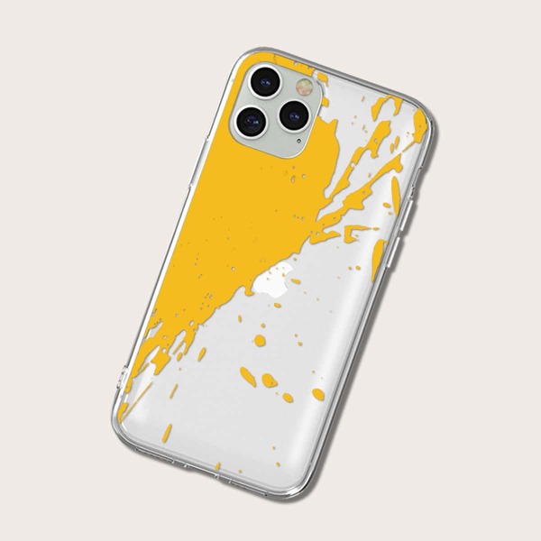 

Splash Ink Phone Case, Yellow