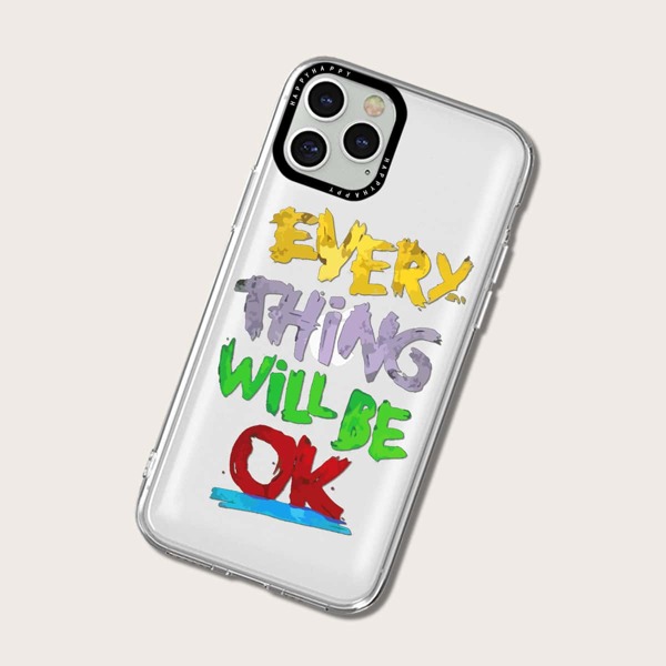 

Letter Graphic Phone Case, Multicolor