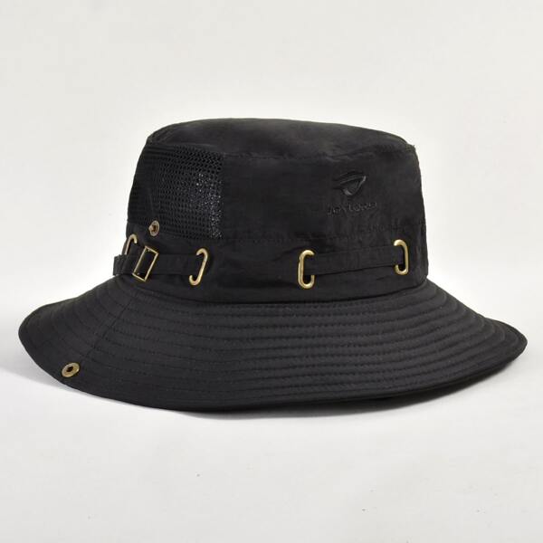 

Embroidery Detail Bucket Hat, Black