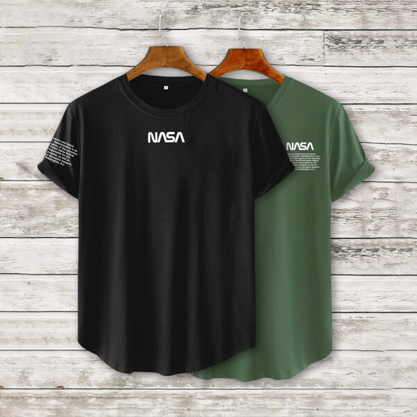 

Men 2pack Letter Graphic Tee, Multicolor