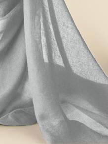 1 chiếc khăn trùm đầu dài màu trơn, thích hợp sử dụng khi đi lễ nhà thờ Hồi giáo, chống nắng nhẹ - Màu Xám nhạt - Xem 3