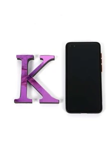 1 件反光亚克力字母形镜面贴纸，自主设计 3D 艺术贴花，适用于客厅、浴室、家庭办公室墙壁乙烯基贴花、贴纸、墙贴花、家居装饰乙烯基贴花、春季装饰品让您的家焕然一新、Rama 装饰贴纸镜面墙家居装饰、PVC 可移除、贴纸、墙贴花、家居装饰乙烯基贴花、春季装饰品让您的家焕然一新、Rama 装饰贴纸 - 紫色 - 查看 7