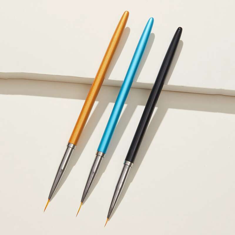 

3pcs Nail Art Pen, Multicolor