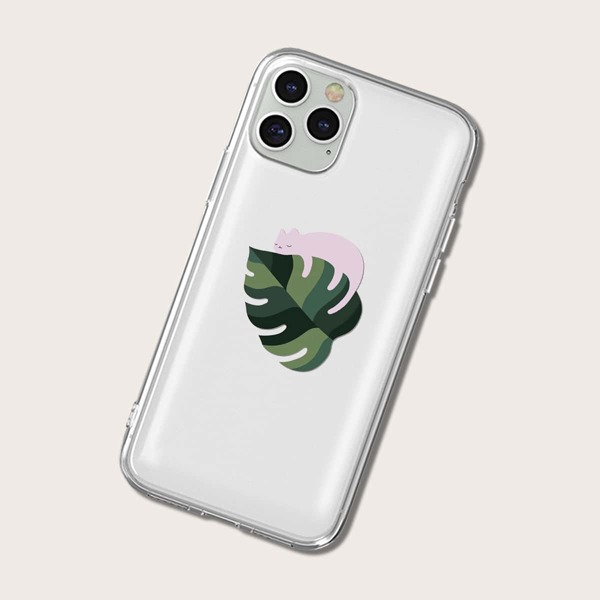 

Leaf Print Phone Case, Multicolor