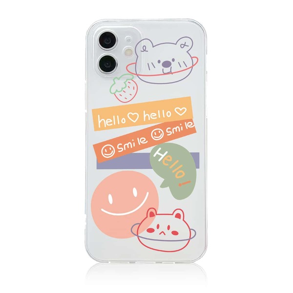 

Cartoon Graphic Clear Phone Case