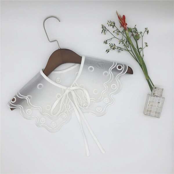 

Solid Fake Collar, White