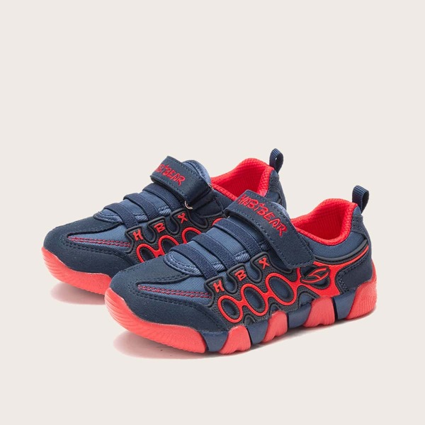 

Boys Two Tone Velcro Strap Sneakers, Royal blue