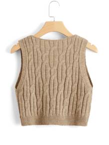 Breezaya Cable Knit Sweater Vest