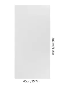 1sheet Solid Color Wall Sticker, 40x300cm White Wall Paper For Home Decor - White - View 2