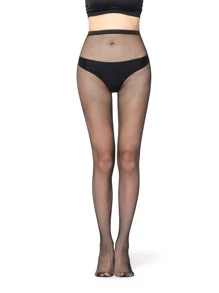 Medias de malla minimalista - Negro - Ver 1