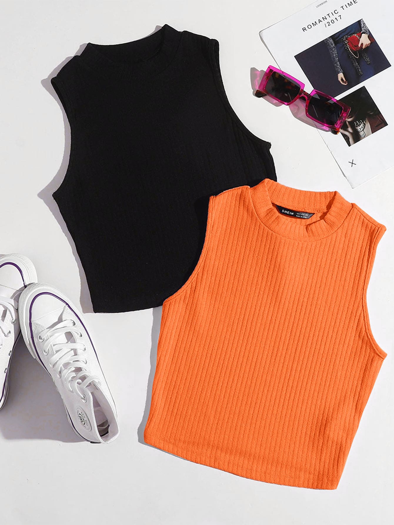 SHEIN EZwear Women Tank Tops & Camis - Multicolor - View 1