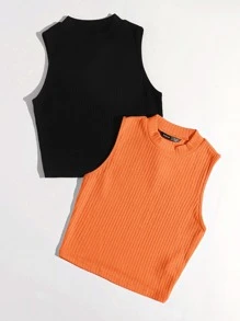 SHEIN EZwear Women Tank Tops & Camis - Multicolor - View 3