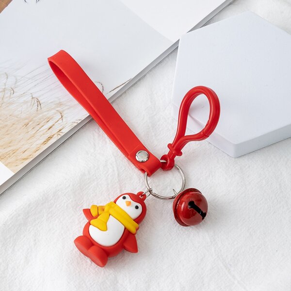 

Girls Cartoon Design Bag Charm, Red
