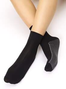 5 đôi Vớ thuyền viên đơn giản - màu đen - Xem 2