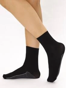 5 đôi Vớ thuyền viên đơn giản - màu đen - Xem 3