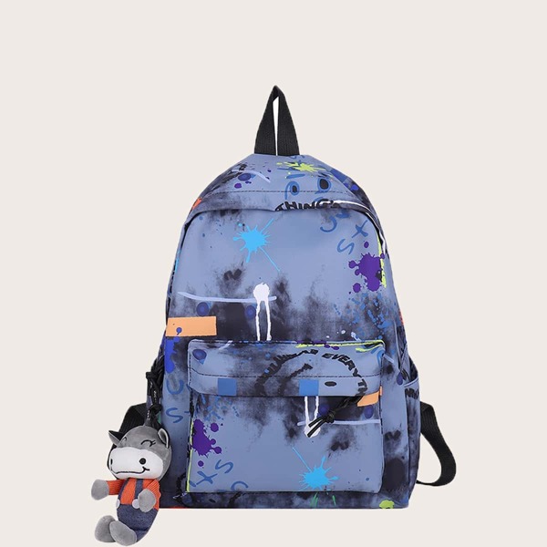

Kids Knot Detail Backpack With Bag Charm, Blue