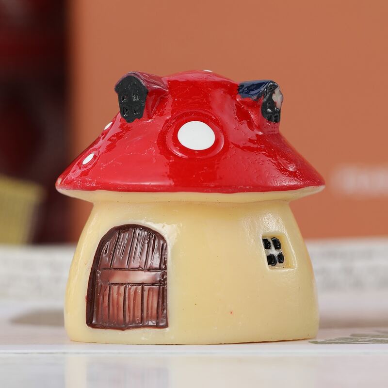 

1pc Mini Mushroom House, Multicolor