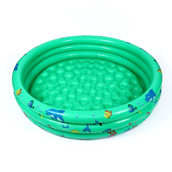 

Cartoon Graphic Inflatable Swimming Pool, Green
