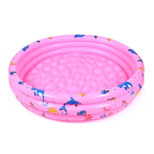 

Cartoon Graphic Inflatable Swimming Pool, Pink