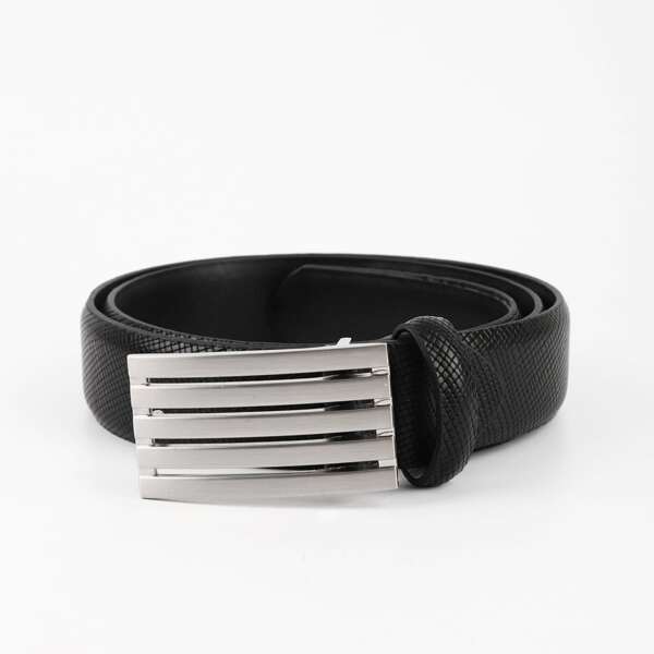 

Men Metal Buckle Belt, Black