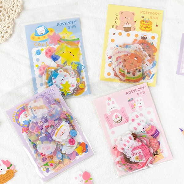 

1pack Cartoon Graphic Random Sticker, Multicolor