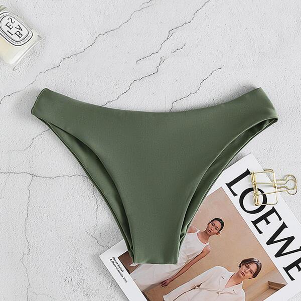 

Solid Bikini Bottom, Army green