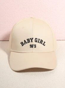 1 pieza Gorra de béisbol casual y suave ajustable para niña, beige - Beis - Ver 12