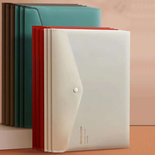 

6pcs Random Color File Pocket, Multicolor