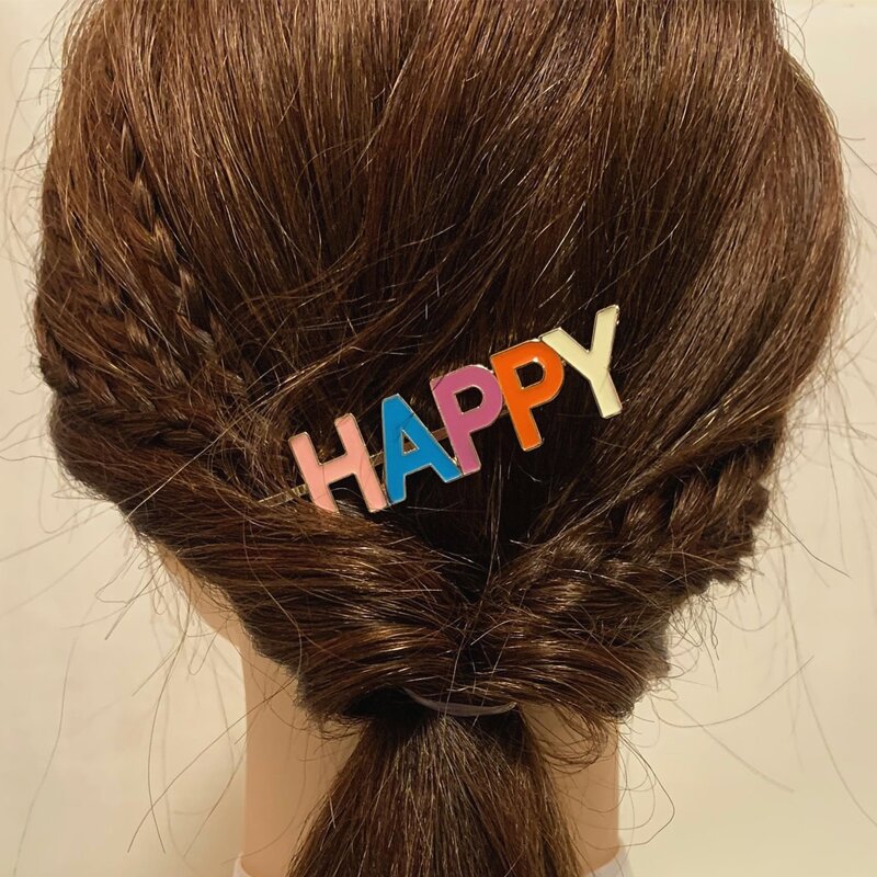 

Letter Design Hair Clip, Gold